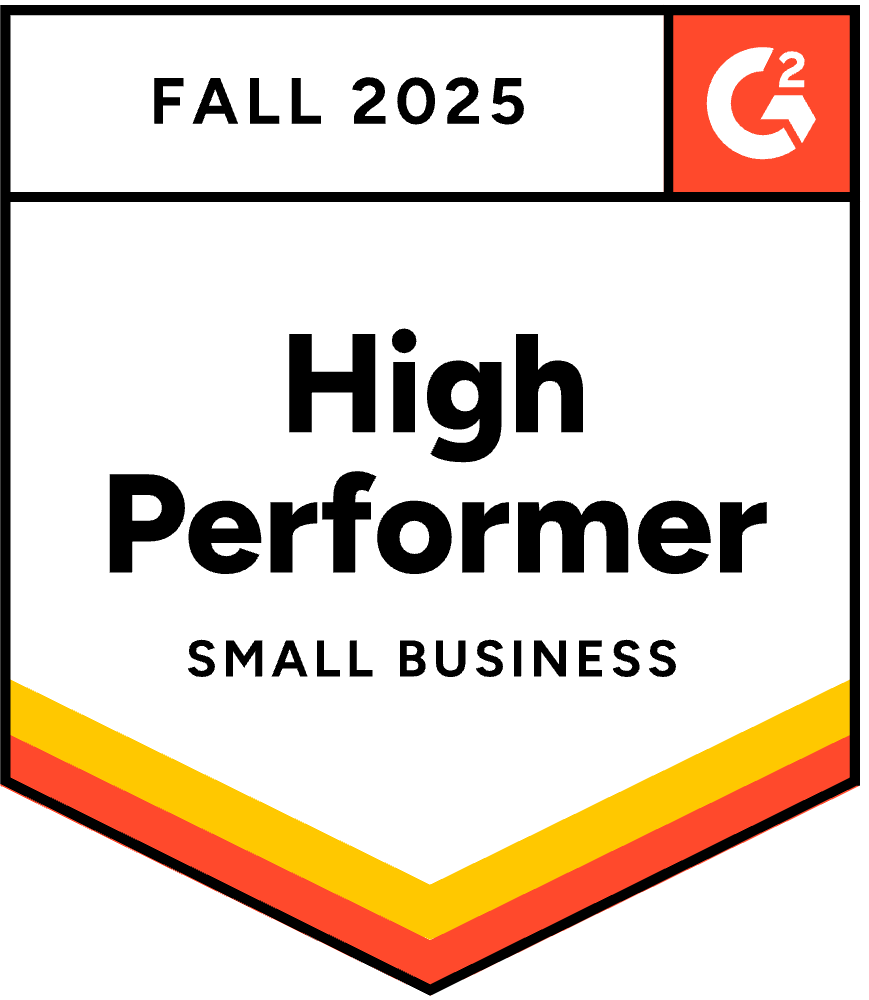 G2 Fall 2025 High Performer / Small Business